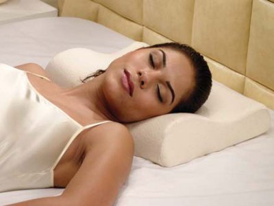 Ортопедическая подушка Memory Foam с эргономичным дизайном для поддержки шеи и позвоночника